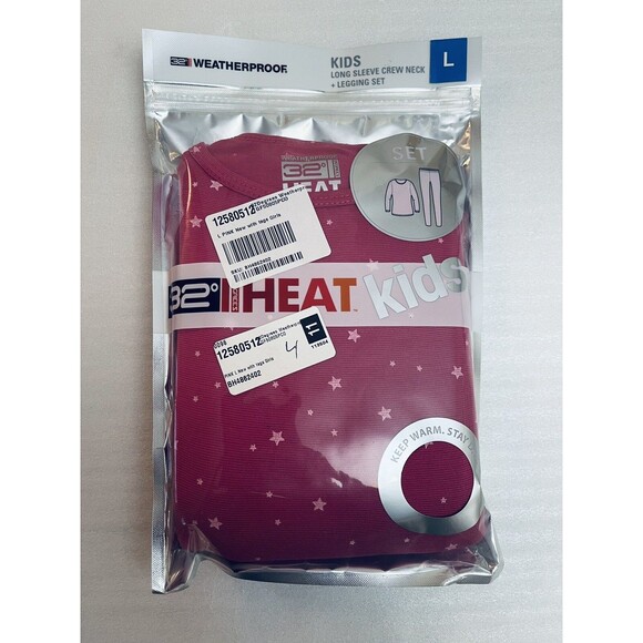 32 Degrees Other - 32 Degrees Heat Kids Thermal Set L 12/14 Pink Long Sleeve & Leggings
